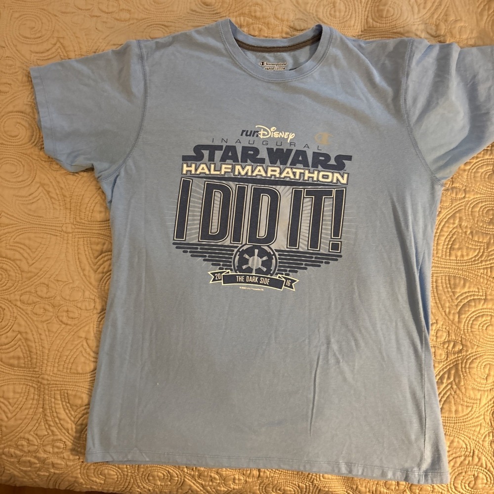 Star Wars RunDisney Shirt Dark Side Half Marathon 2016 I Did It, Champion